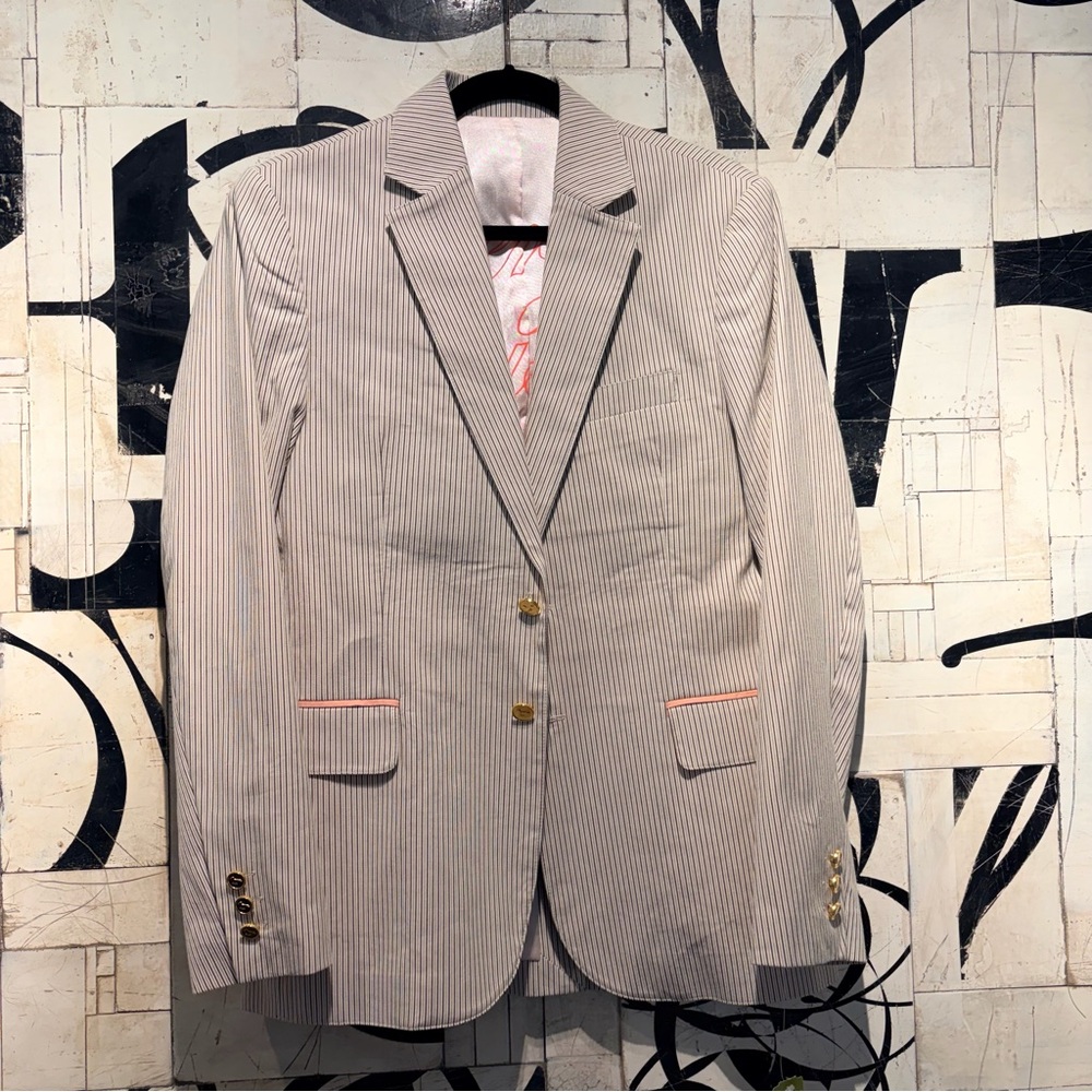 NWT Modern Amusement Striped Blazer